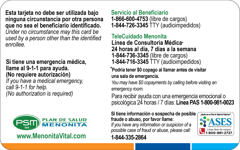 Vital Plan de Salud Menonita